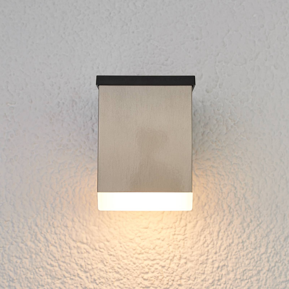 Lampe solaire extérieure en inox moderneLED