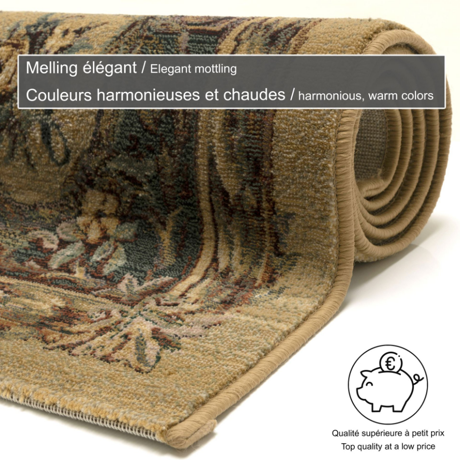 Tapis Gabiro Medaillon, tissé, rond