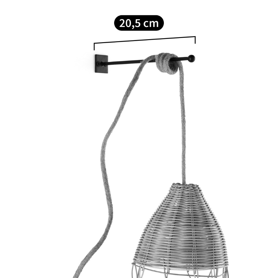 Lot de 2 crochets muraux de fixation, Baulind