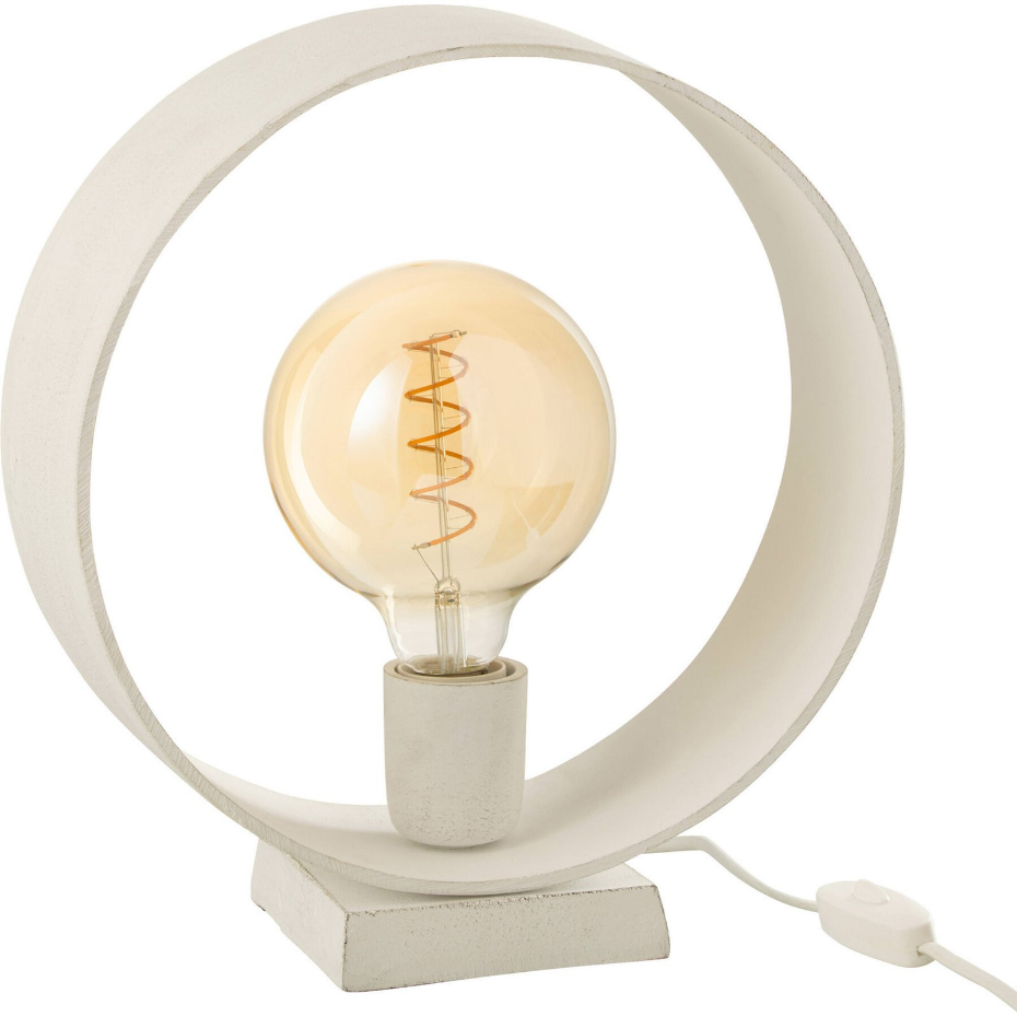 Lampe de table ronde en aluminium