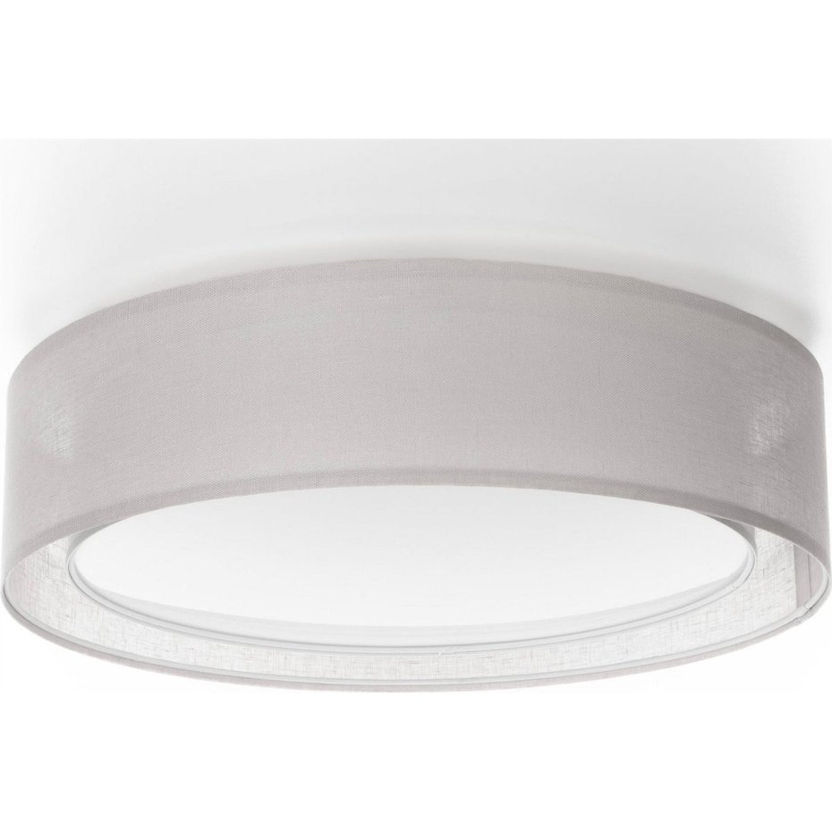 Plafonnier rond en tissu double couche Puro
