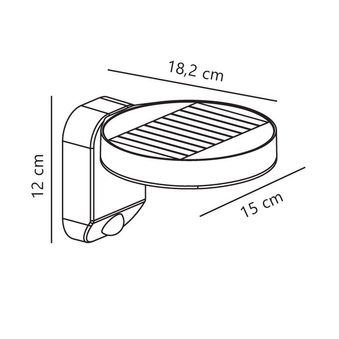 Applique murale Solar avec sensor RICA