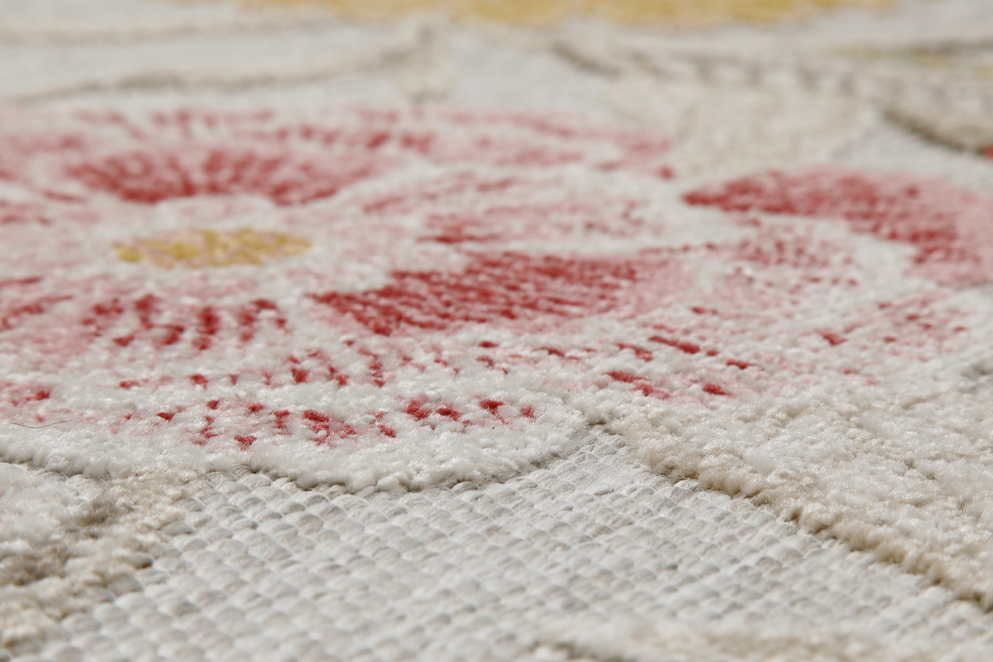 Tapis intérieur extérieur bohème motif fleurs ,  Abloom