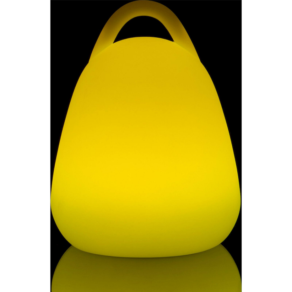 Lampe de table LED en plastique avec anse pour extérieur