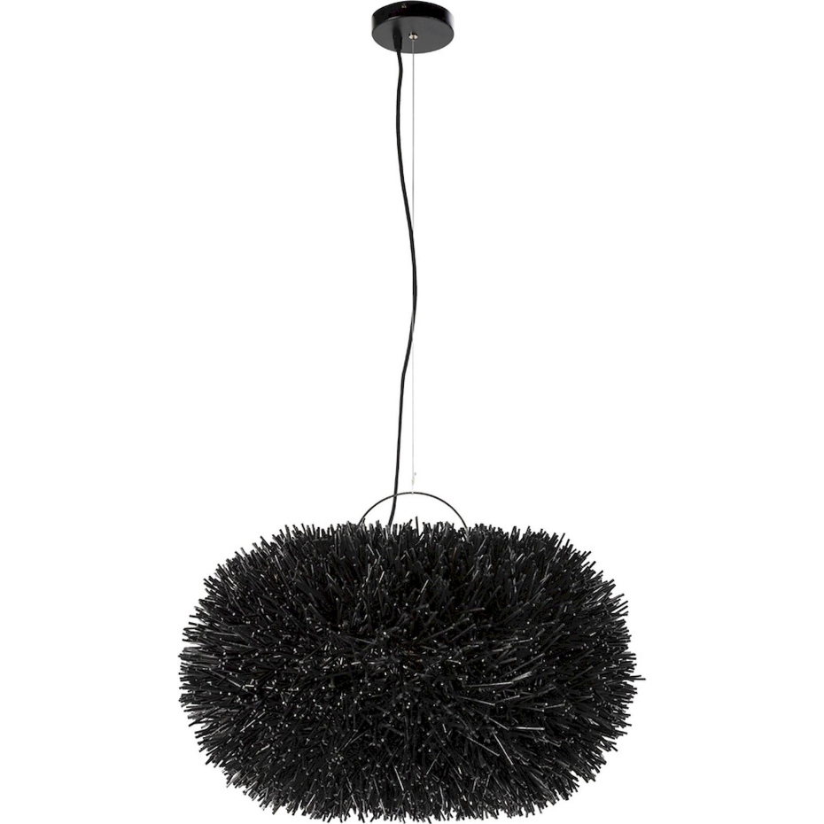 Suspension en rotin rond pour salon contemporain