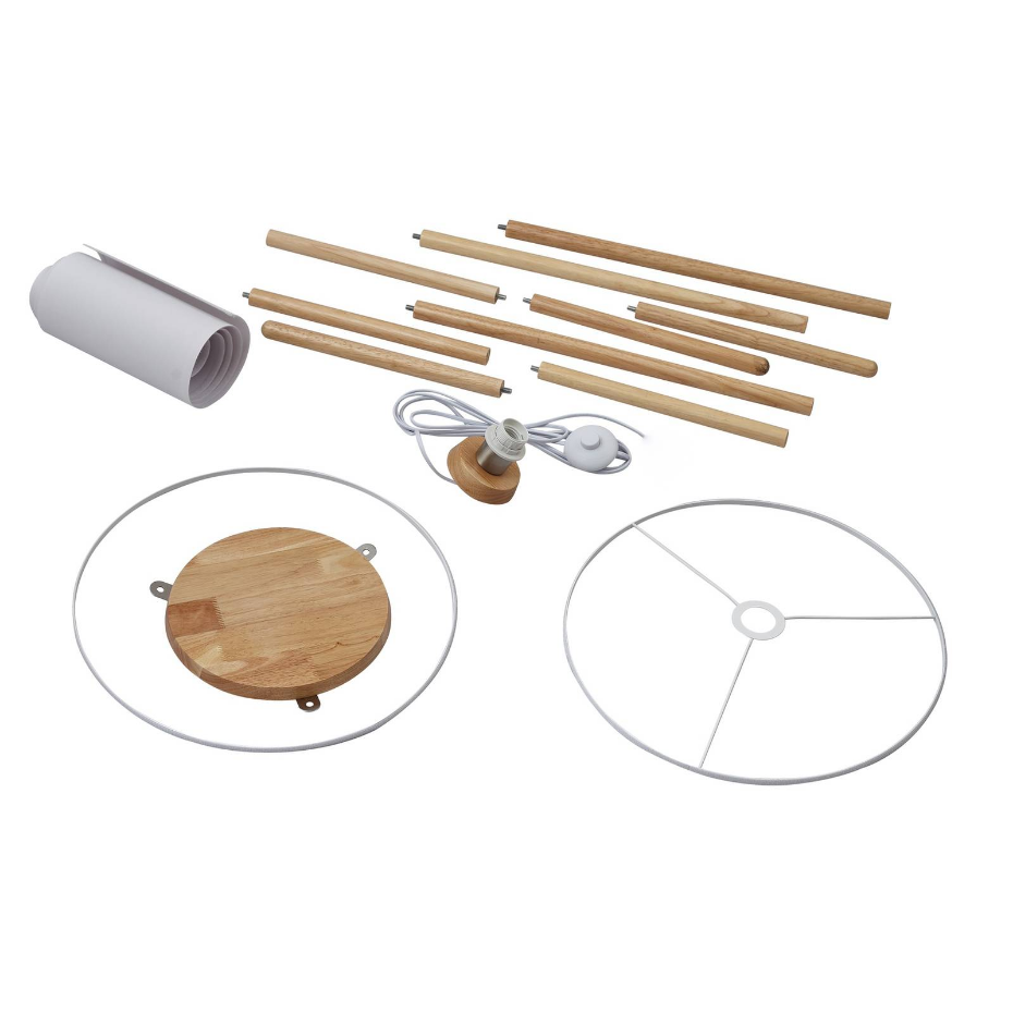Lampadaire en bois traditionnel, Adamio