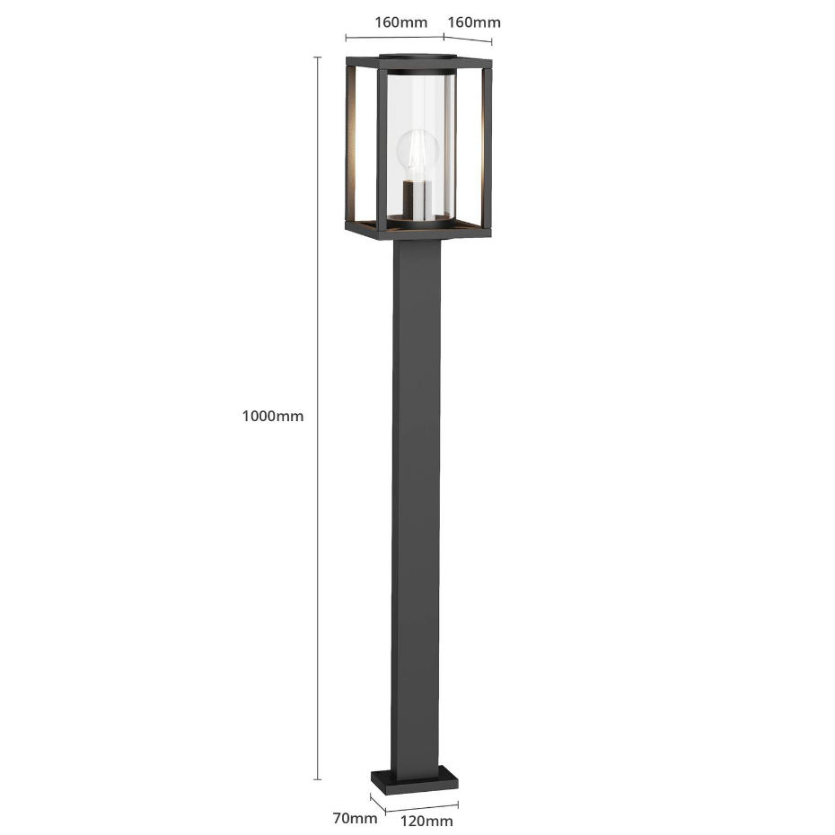 Luminaire extérieur en aluminium moderne