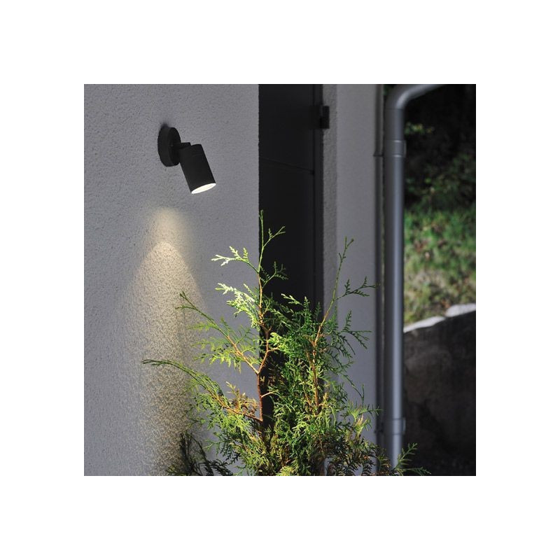 Applique Extérieure orientable Myra Noir Mat
