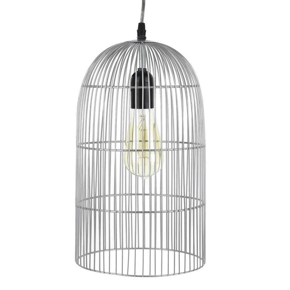 Suspension luminaire en métal filaire Cage - Diam. 20 cm
