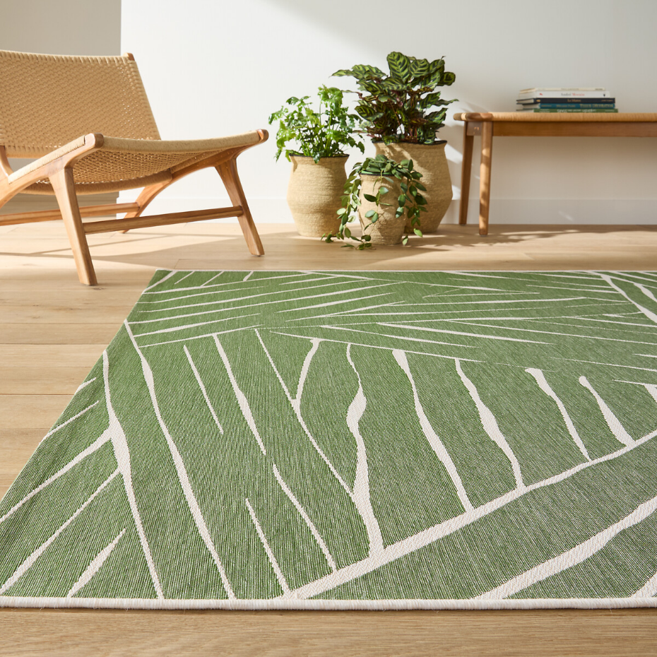 Tapis tissé plat intérieur et extérieur, Mokoa