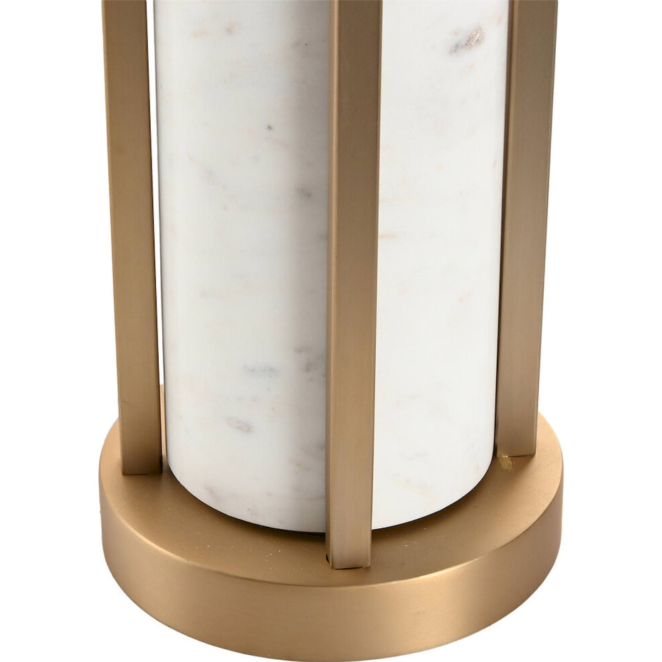 Lampe de table en marbre et acier rectangulaire Item Home India Lamps 1c25