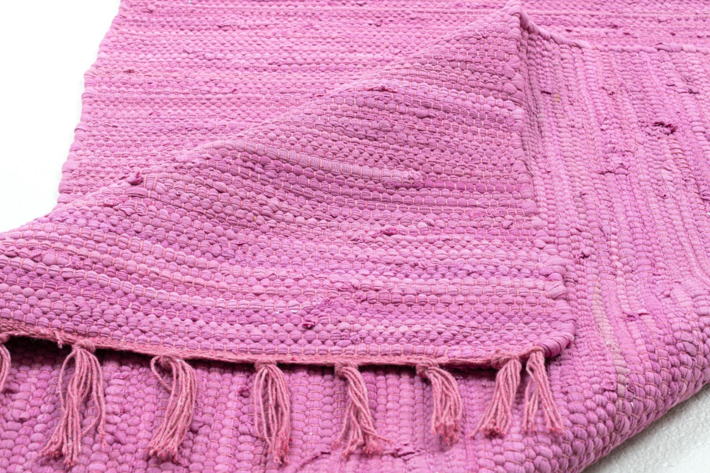 Tapis réversible coloré en coton tissé à la main - Happy Cotton
