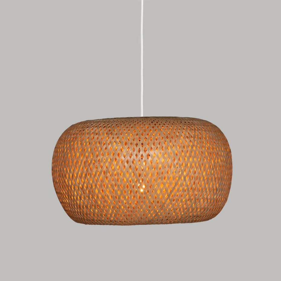 Suspension bambou tressé circulaire NAM