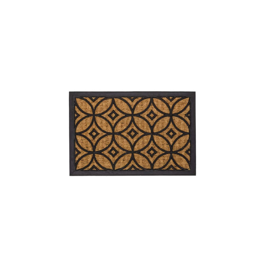 Paillasson en Caoutchouc et Coco Panama - 60x40cm