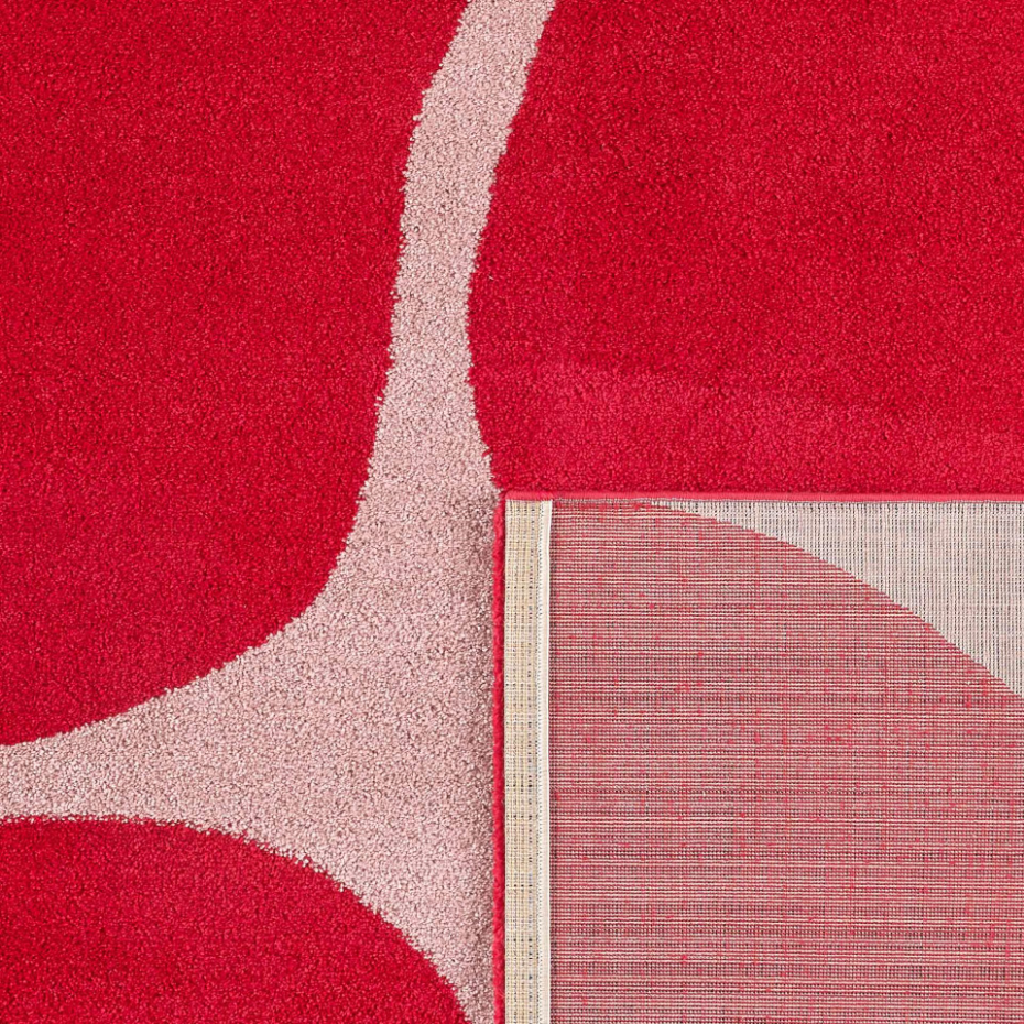 Tapis de  salon vintage à fleurs GROOVY