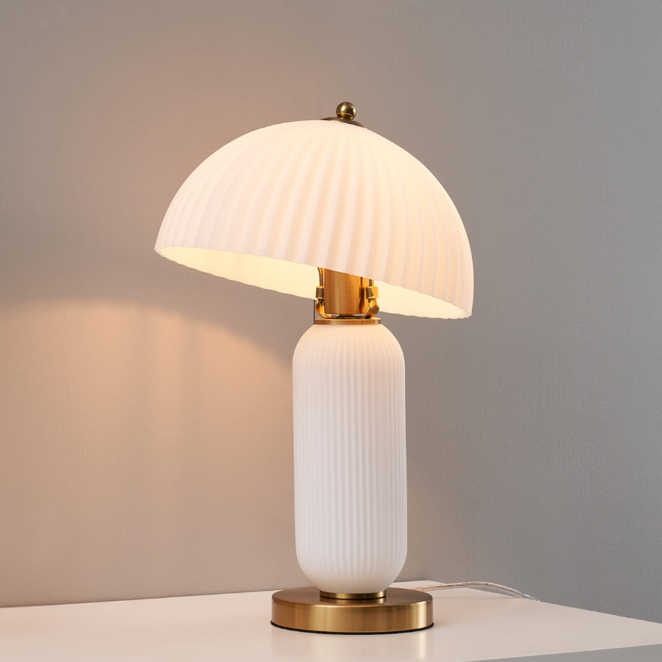 Lampe à poser vintage en verre - ADALINE