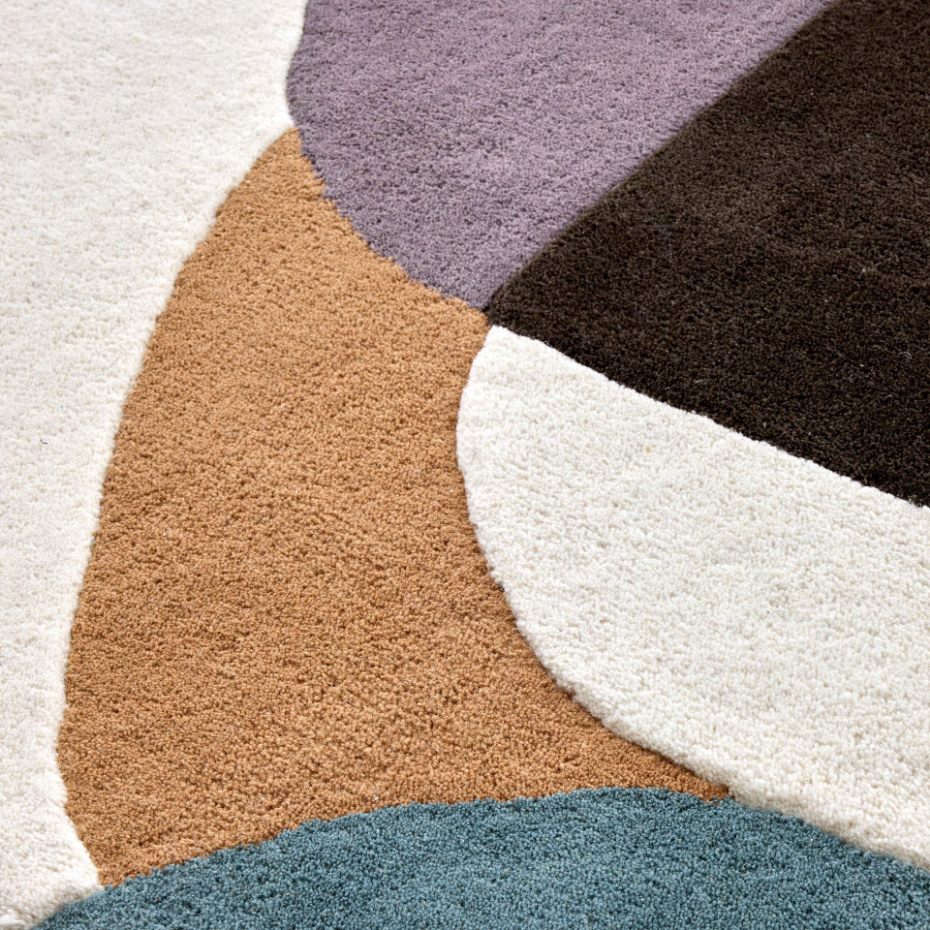 Tapis de sol en Laine à motifs graphiques  ANDREÏ