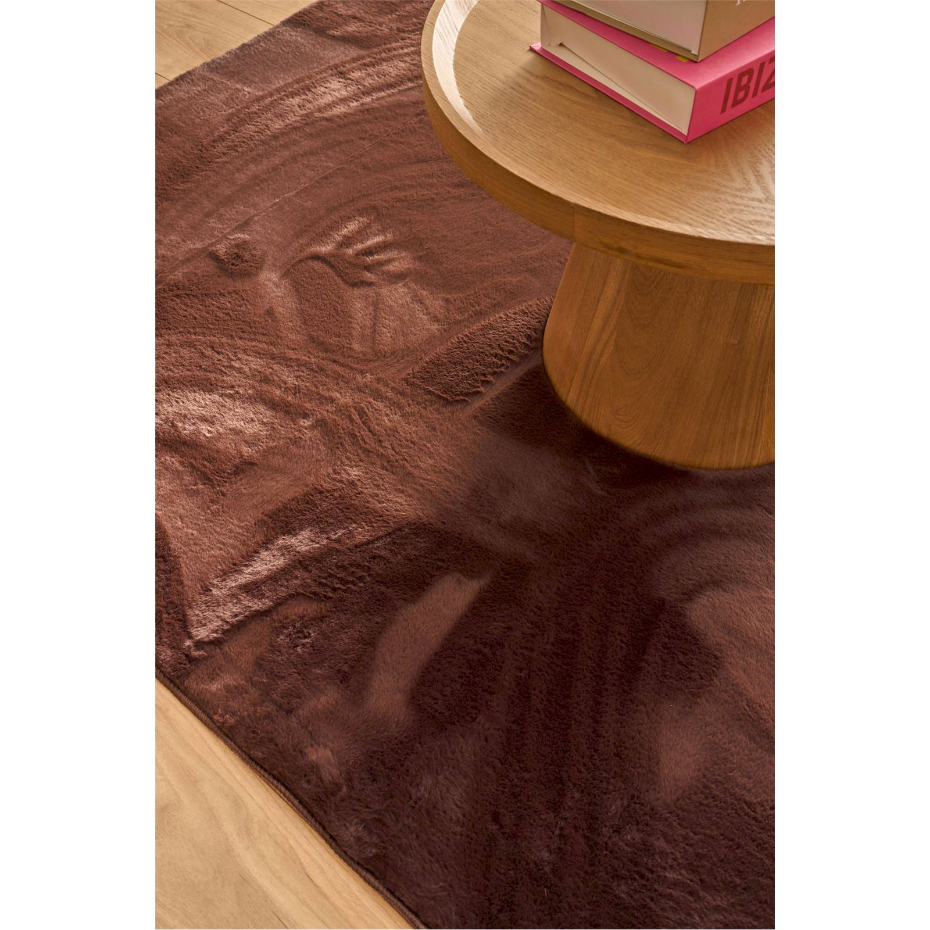 Tapis rectangulaire en polyester NUBE