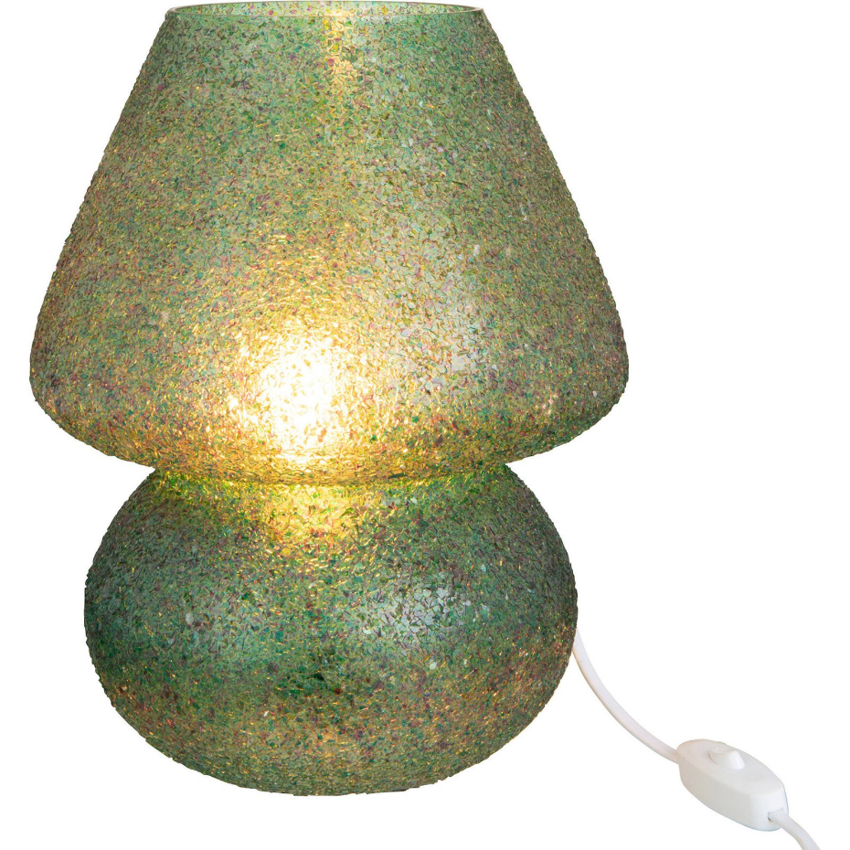 Lampe de table ronde en verre