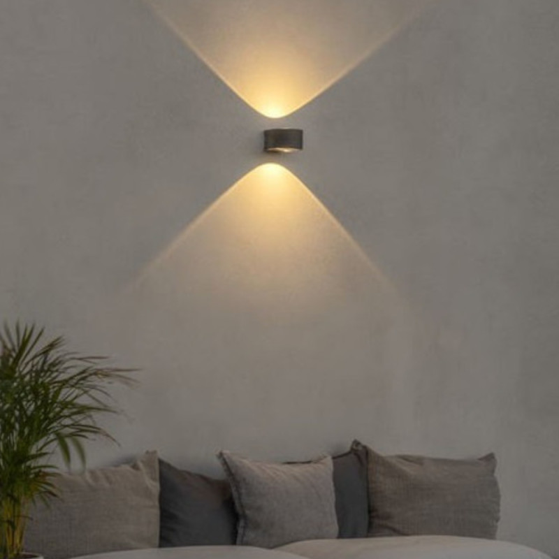 Applique Led Extérieure Anthracite Gala Haut Et Bas