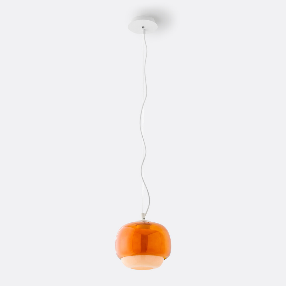 Suspension en verre coloré Ø21,5 cm, Kinoko