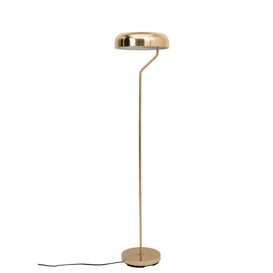 Lampadaire design métal finitions dorées- ECLIPSE