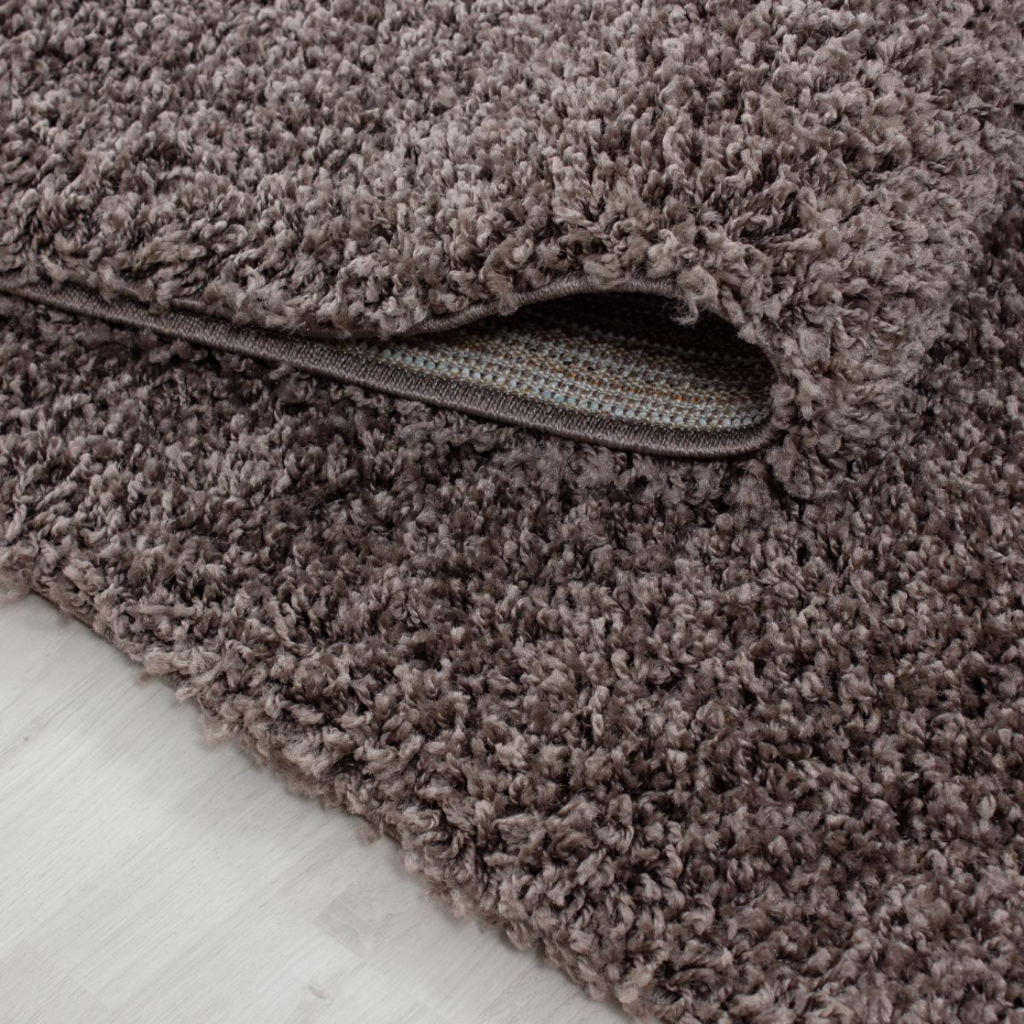 Tapis poils longs shaggy tissé motif uni UNI L
