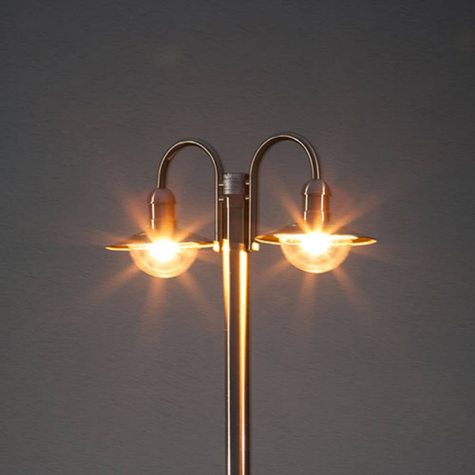 Lampadaire extérieur en inox moderne, Damion