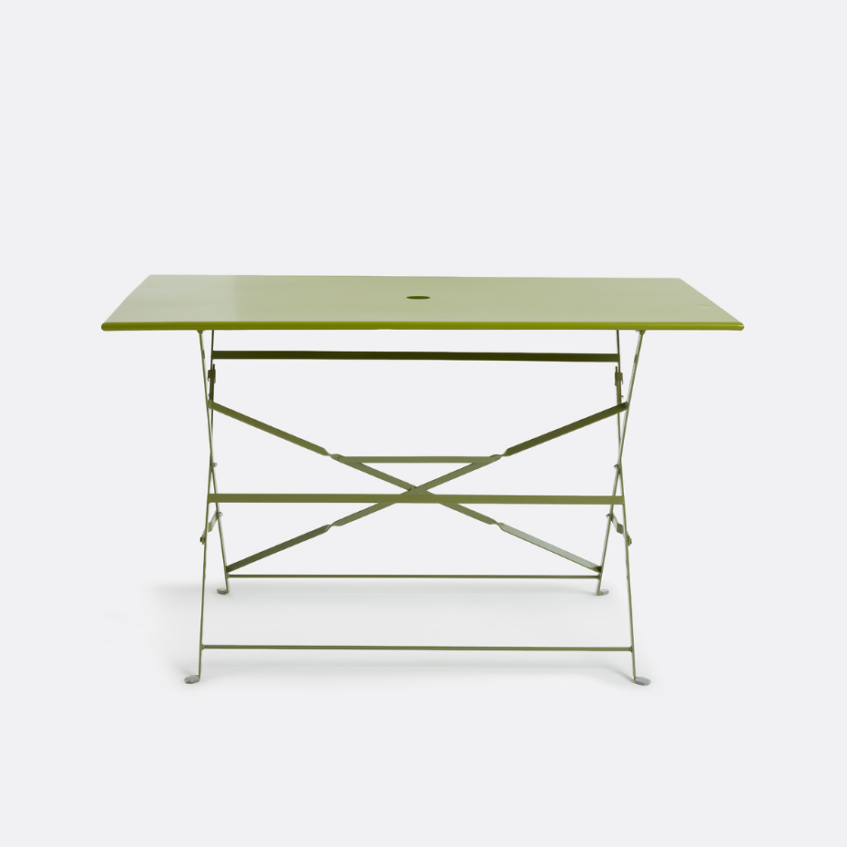 Table pliante rectangulaire, métal fer Ozevan