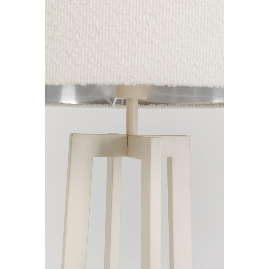 Lampadaire en acier, soie et lin, TIMON