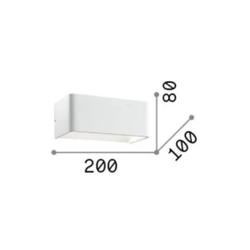 Applique led 12W Blanc haut et bas Click2