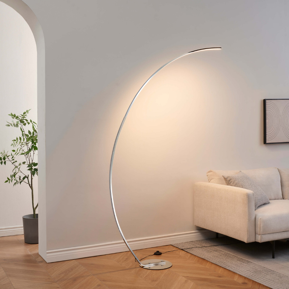 Lampadaire en arc avec LED intégrées - THALIA