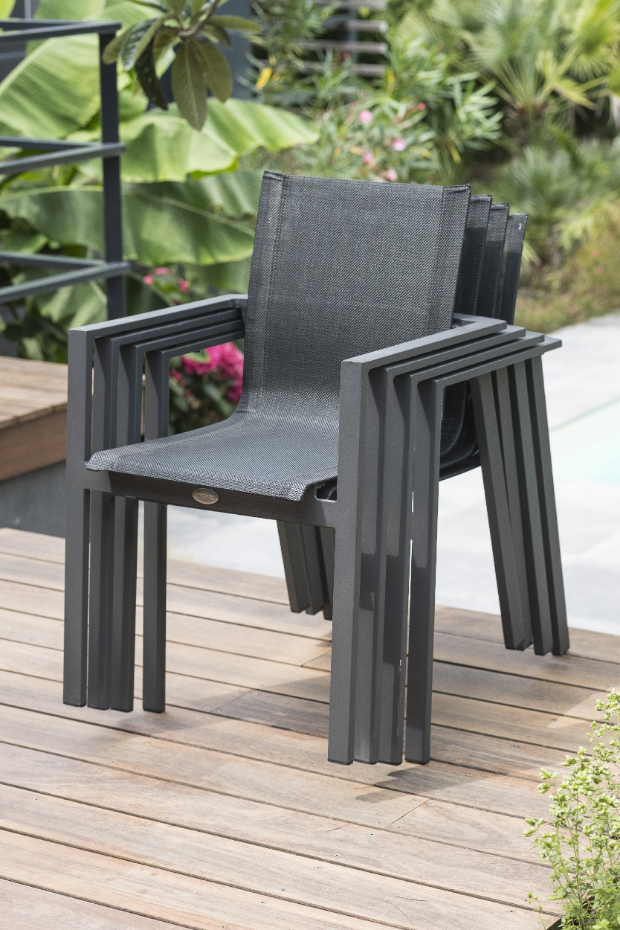 Ensemble repas de jardin en aluminium MIAMI