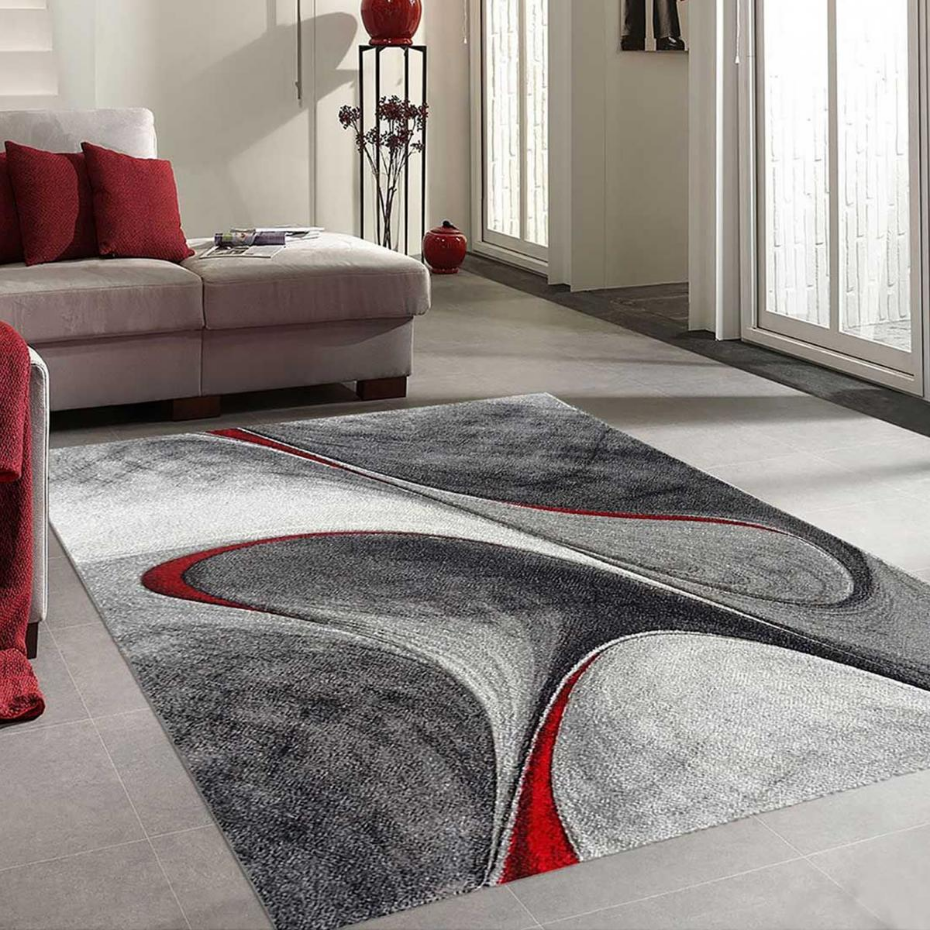 Tapis salon et chambre tissé motif géométrique LYN8 MADILA