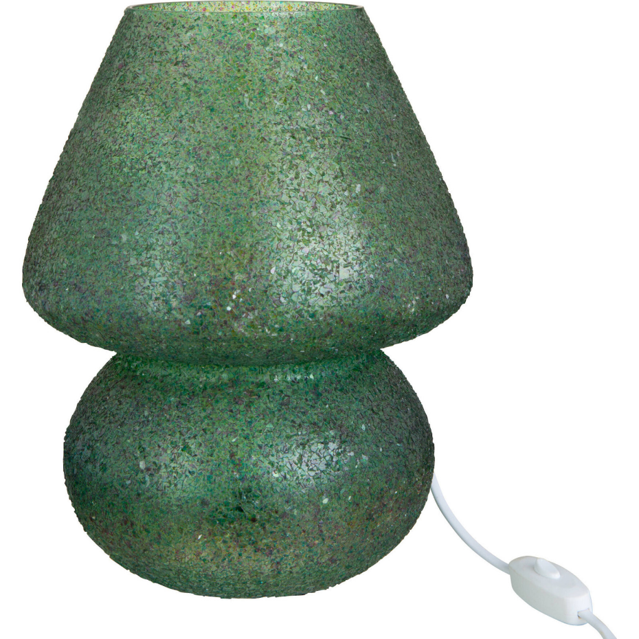Lampe de table ronde en verre