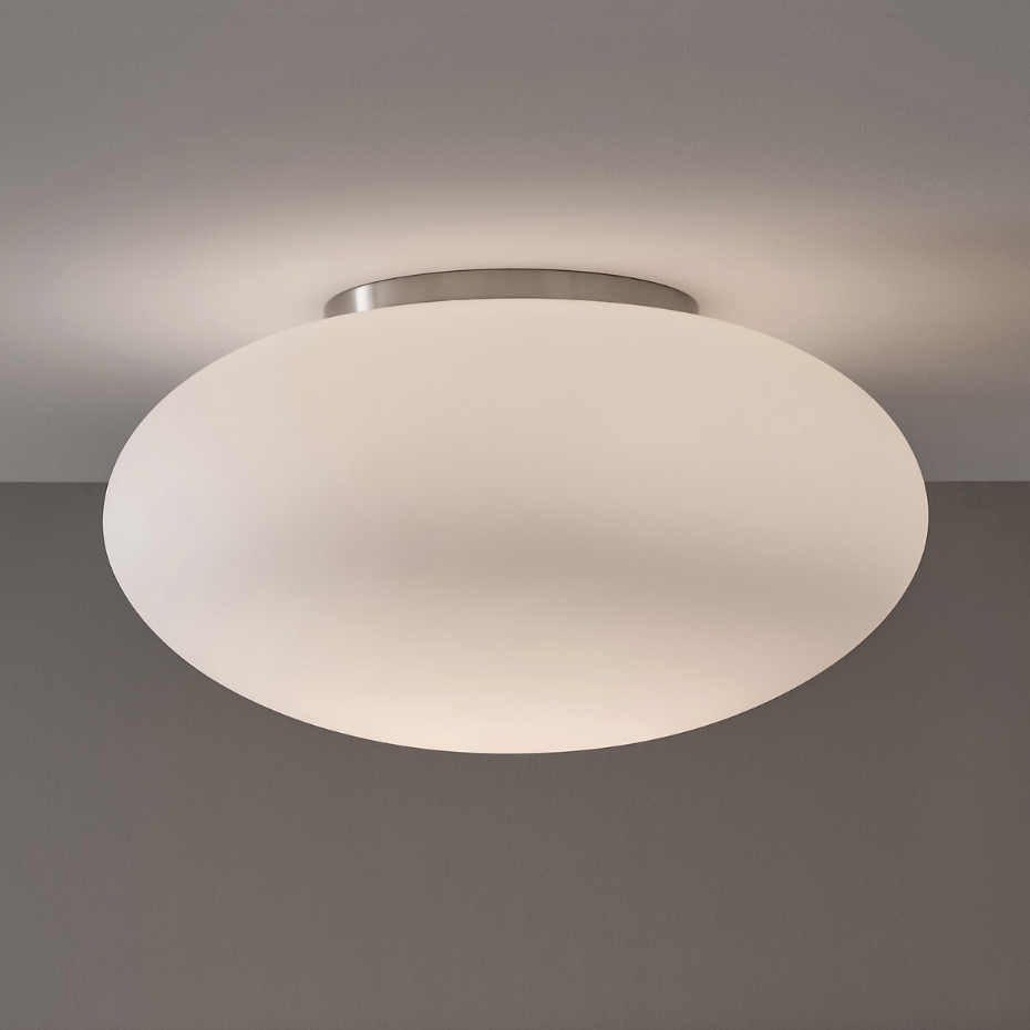 Plafonnier applique en verre opaline mate, Raeyes