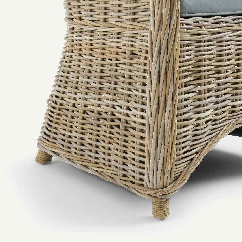 Fauteuil de jardin tressé, Elmer