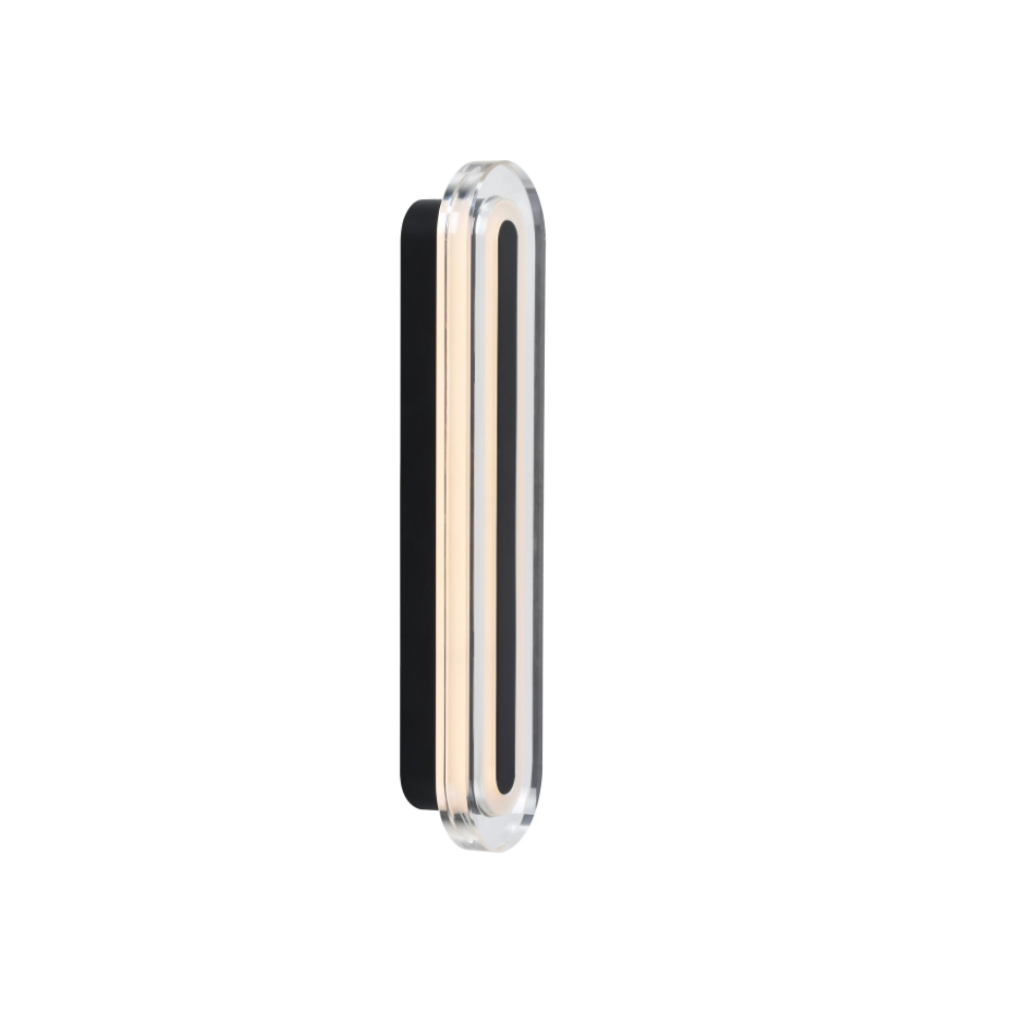 Applique murale Cavara PMMA Noir ,  H. 35 - IP44 - LEDModule /  Nordlux Intérieur