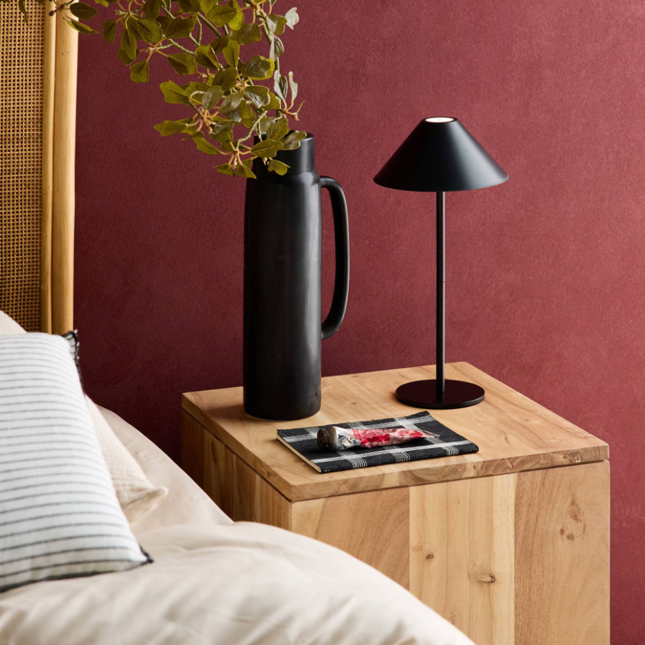 Lampe de table intérieur/extérieur LED sans fil H 32cm ADAM