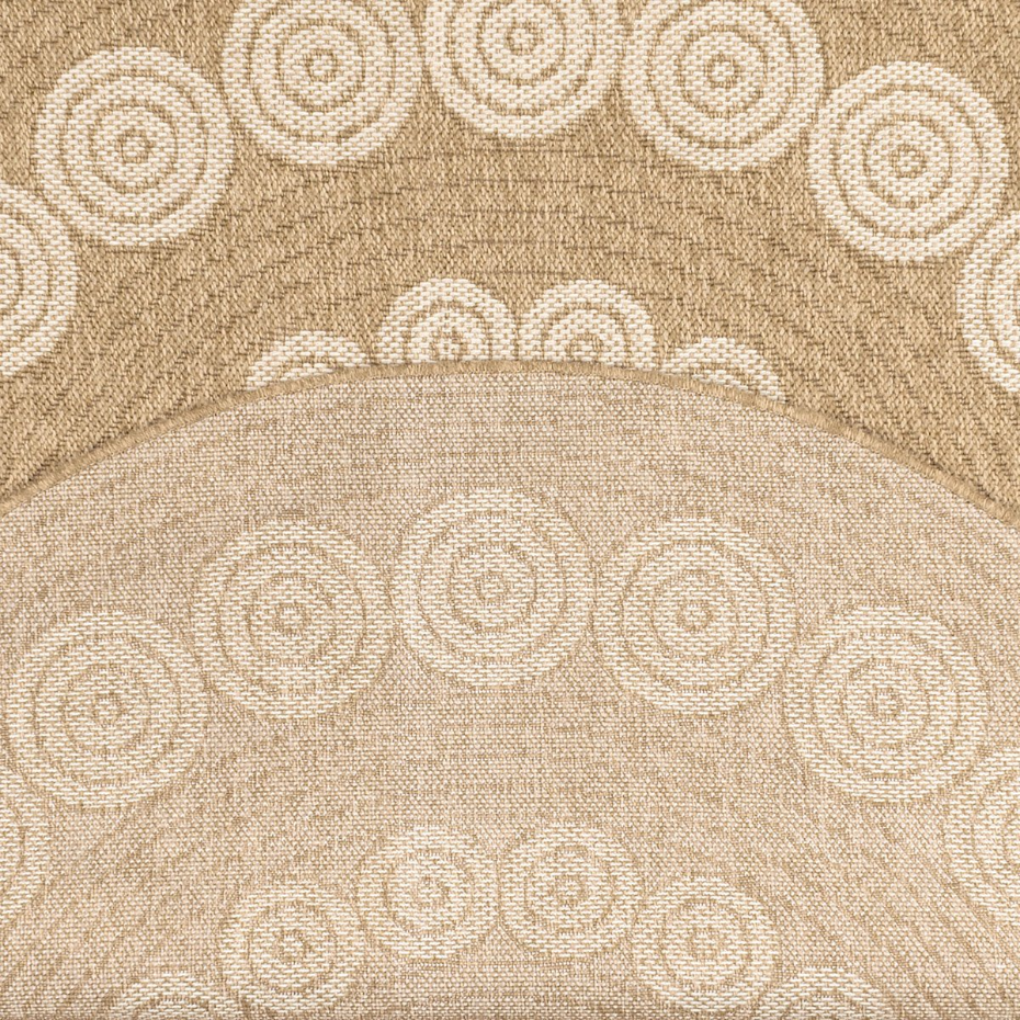 Tapis de salon rond intérieur extérieur motifs cercles NATURE