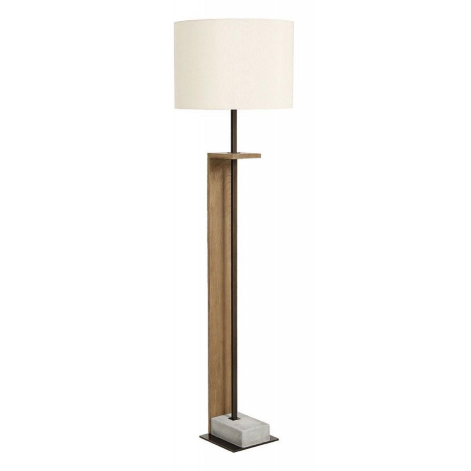 Lampadaire bois et béton - CHIC
