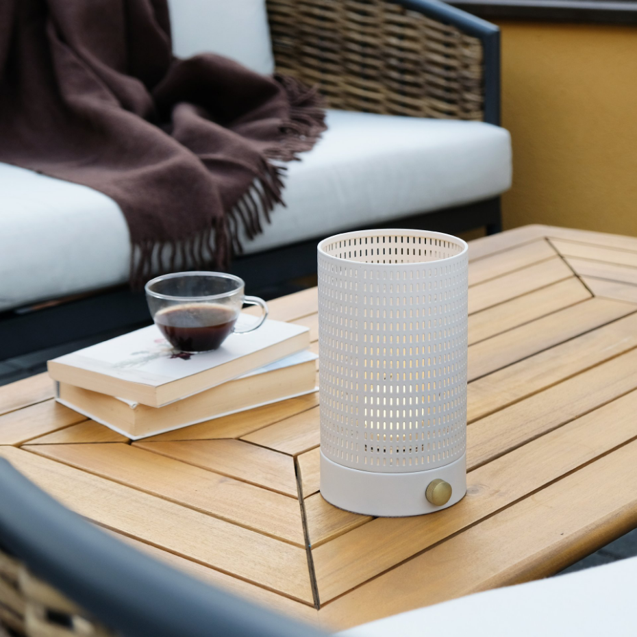 Lanterne noire/laiton MESH