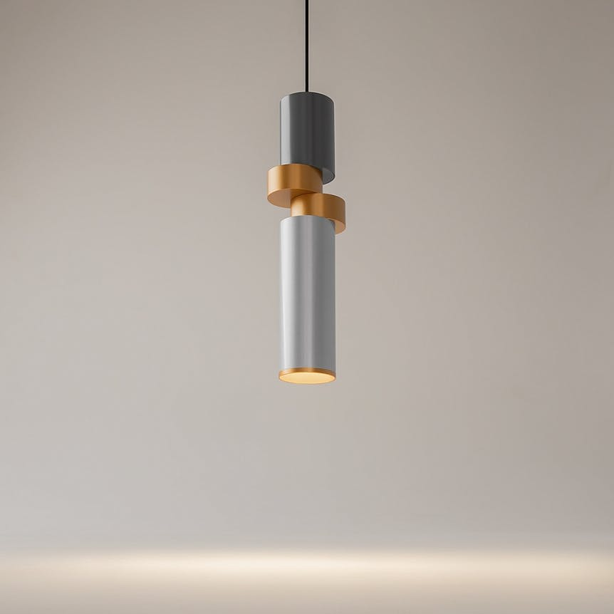 Suspension design tige en métal SOLANA