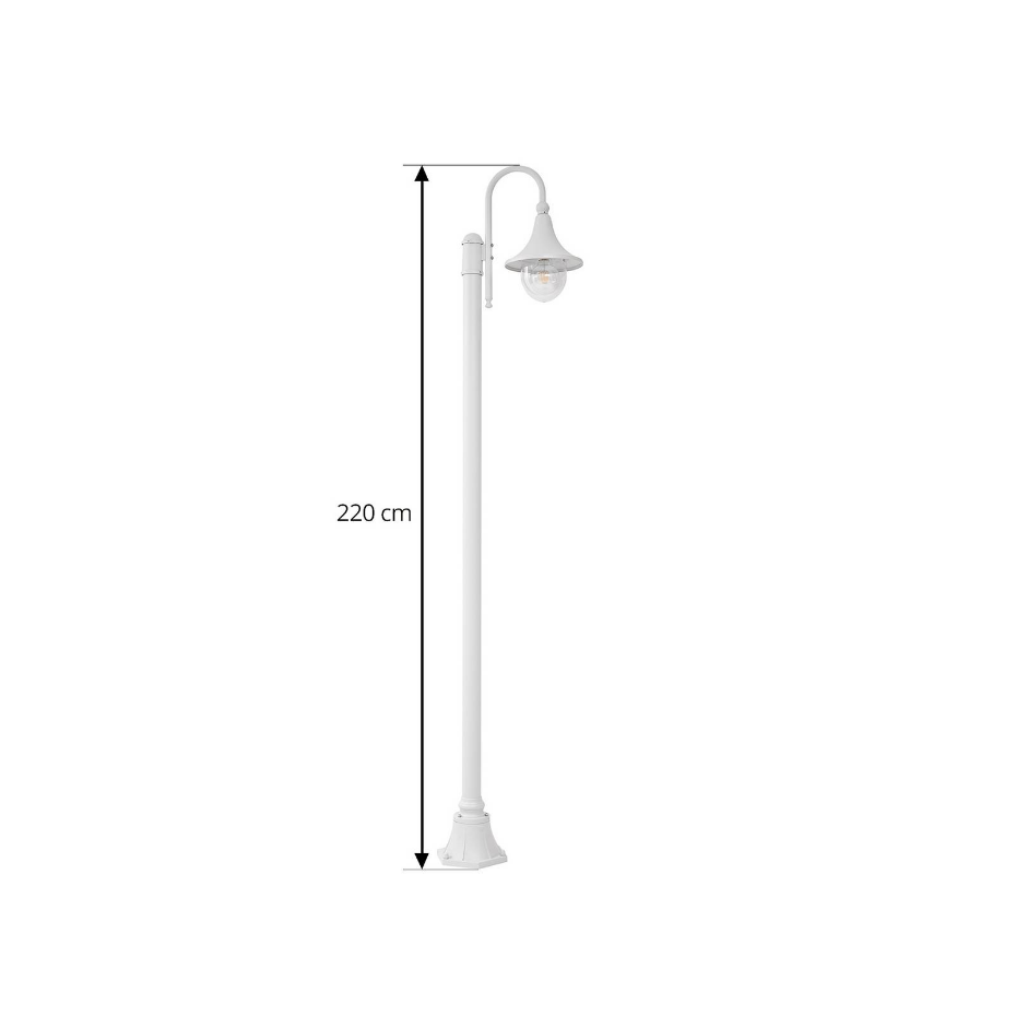 Lampadaire extérieur en aluminium moderne