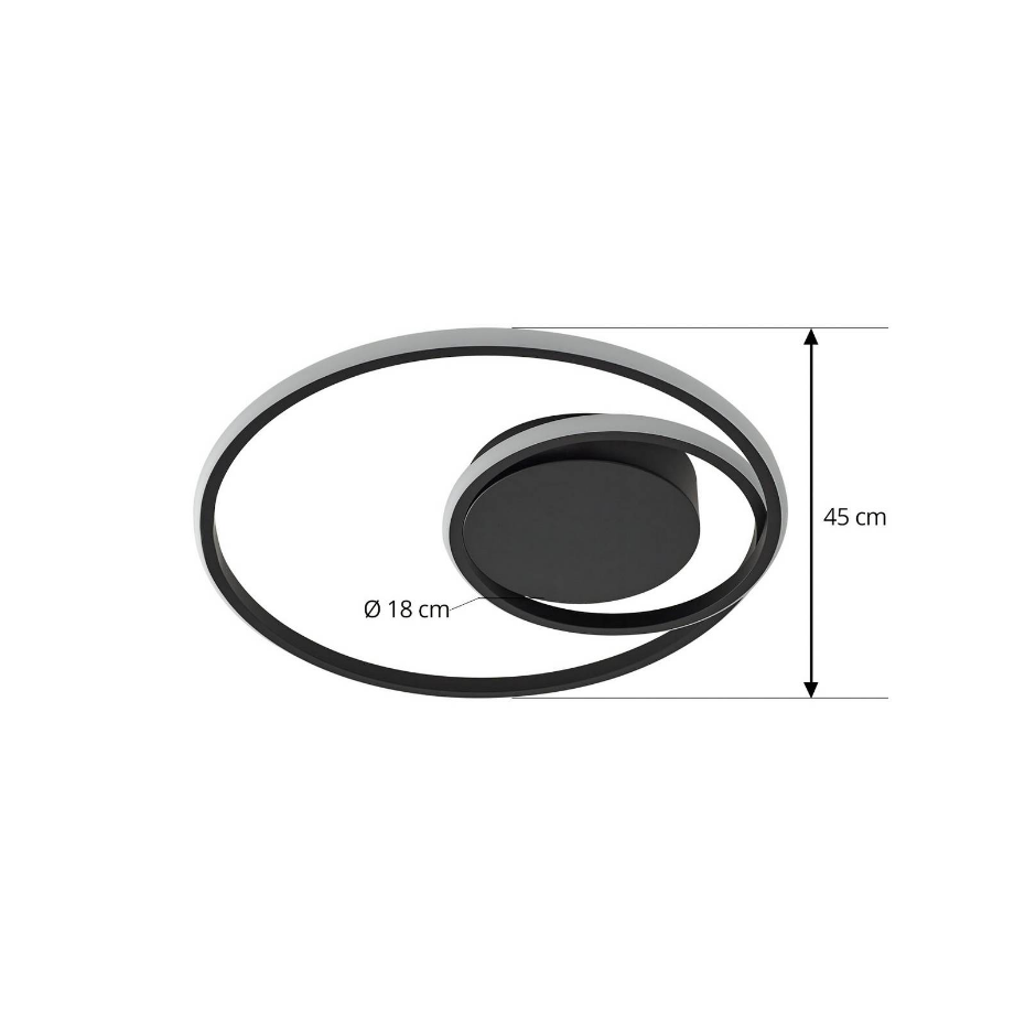 Plafonnier en aluminium moderneLED, Kyron
