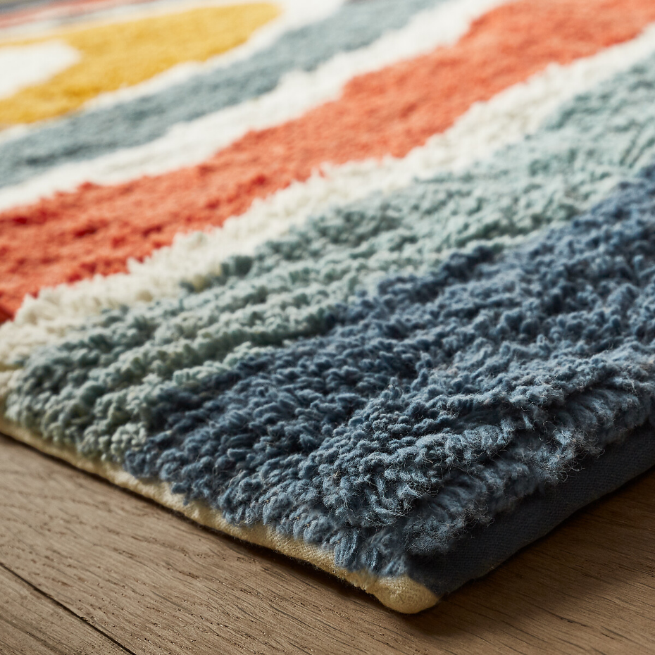 Tapis enfant en coton bio grand modèle, Niji