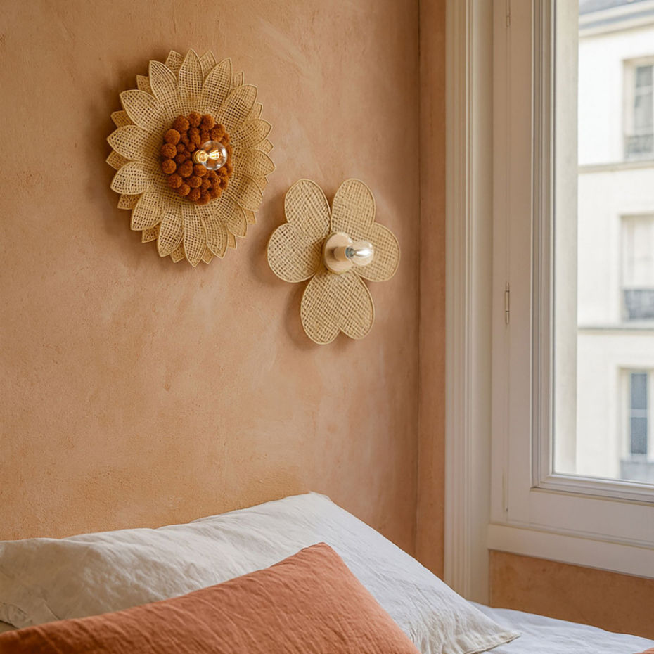 Applique murale en bambou, DAISY
