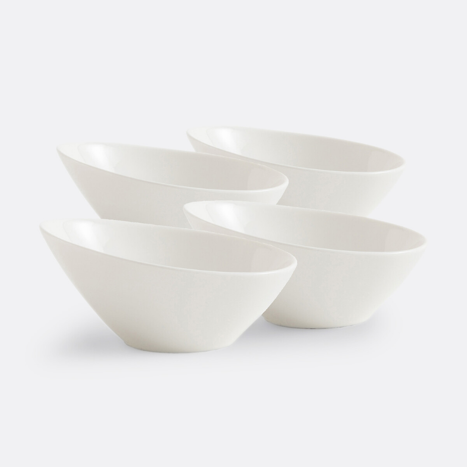 Lot de 4 bols porcelaine, Romane