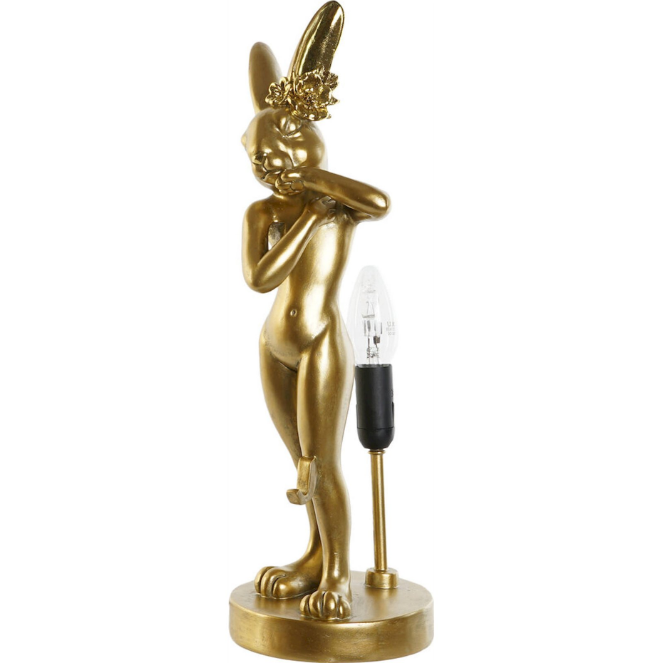 Lampe de table lapin en résine ronde Moderno