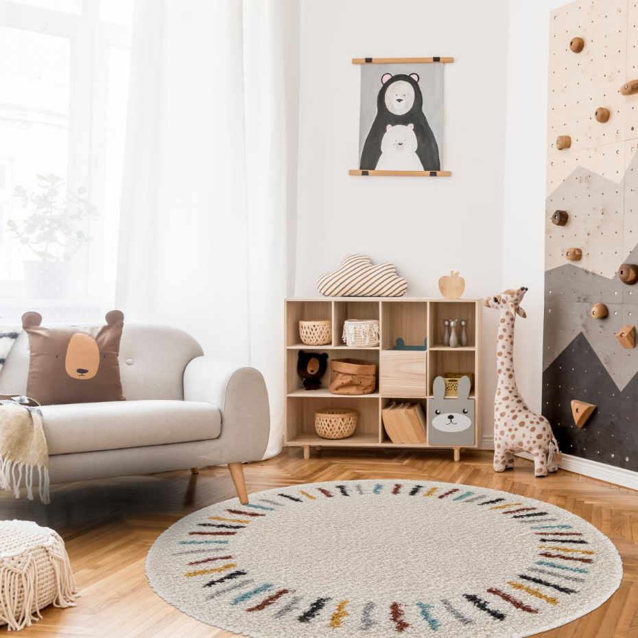 Tapis salon RADI 3 en polypropylène doux et soyeux